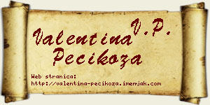 Valentina Pecikoza vizit kartica